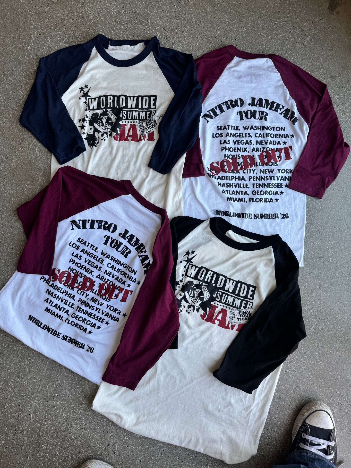 NJF “WorldWide Tour” tees