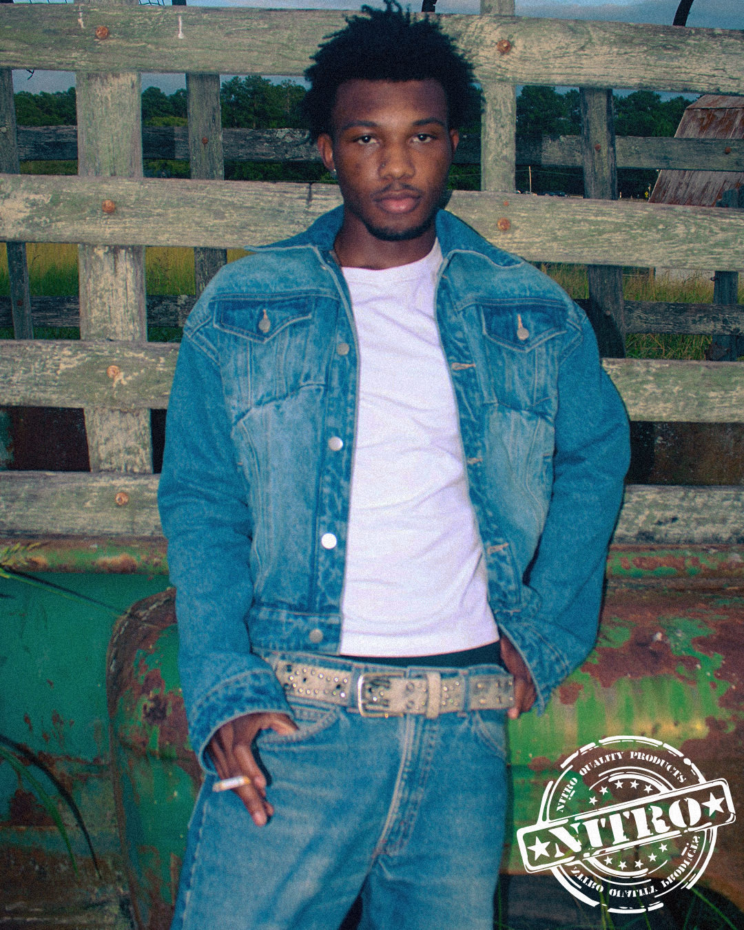 Cowhide Studded Belt